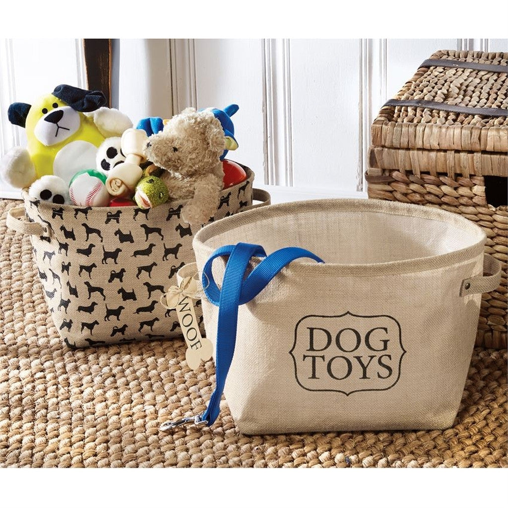 Dog Toy Basket Set