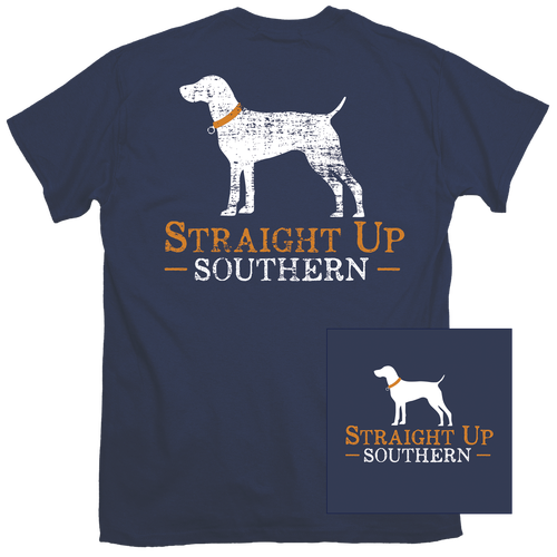 Straight Up Southern Shirt - Navy