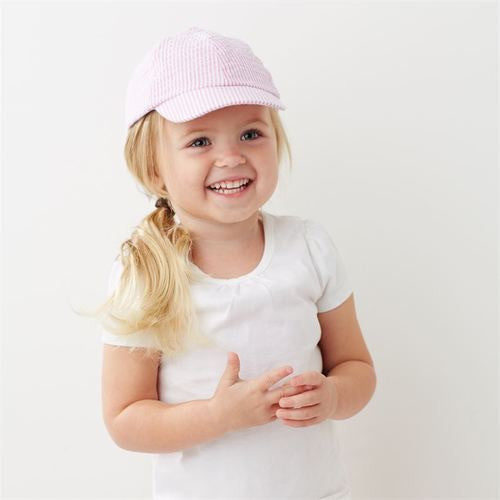 Seersucker Hat - Kids - Pink