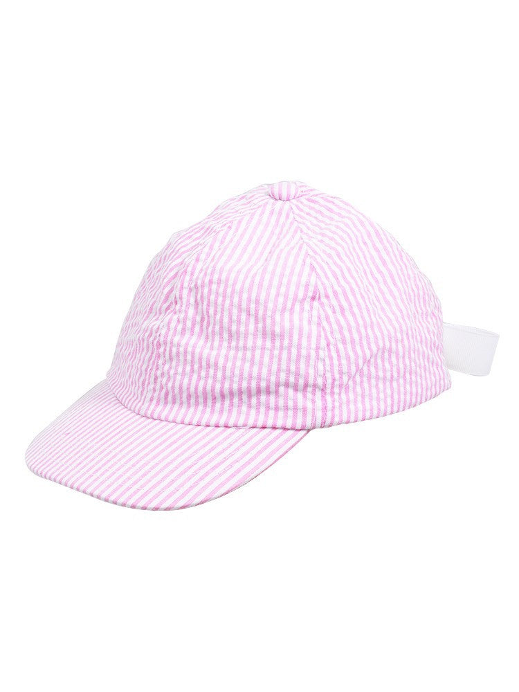 Seersucker Hat - Kids - Pink