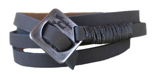 Bracelet - Leather Wrap Bracelet - Matte Grey