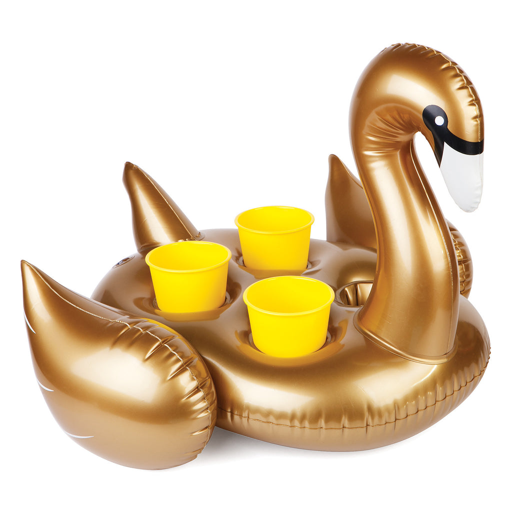 Inflatable Gold Swan Drink Holder - Lincoln