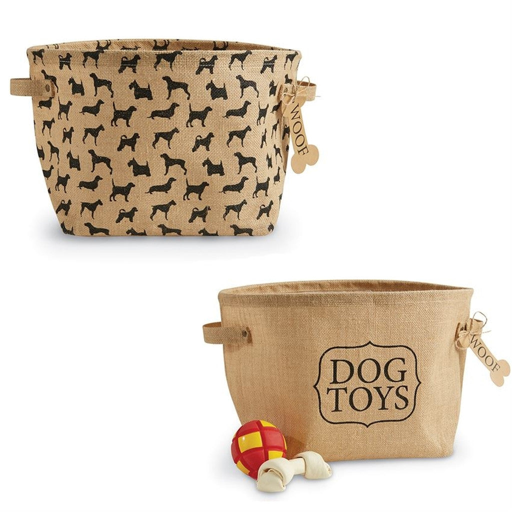Dog Toy Basket Set
