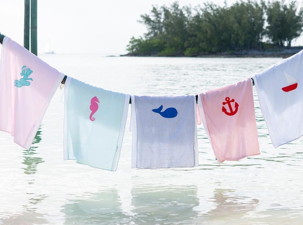 Seersucker Towelkets- Seaside Collection - Mermaid