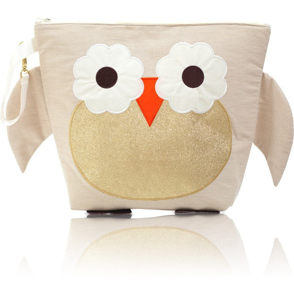 Backpack - Forever Young Wet + Dry Backpack - Glitter Gold Owl