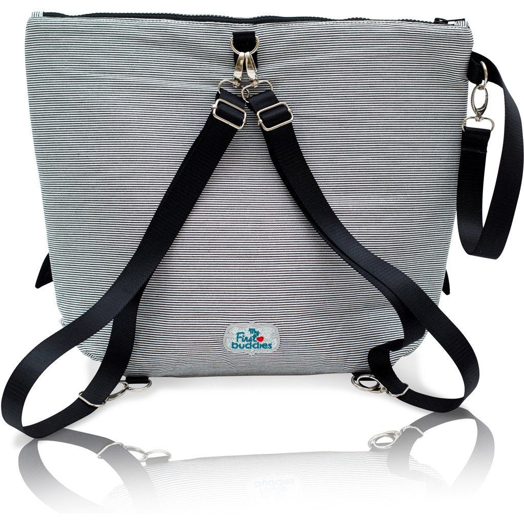 Backpack - Forever Young Wet + Dry Backpack - Glitter Silver Penguin
