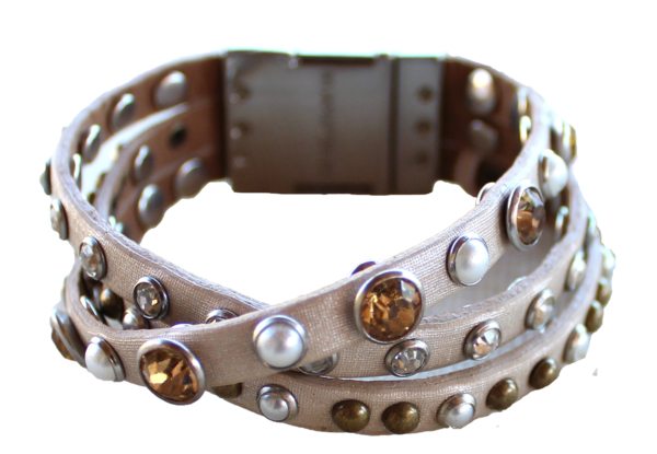 Bracelet - Leather Braided Bracelet - Oatmeal