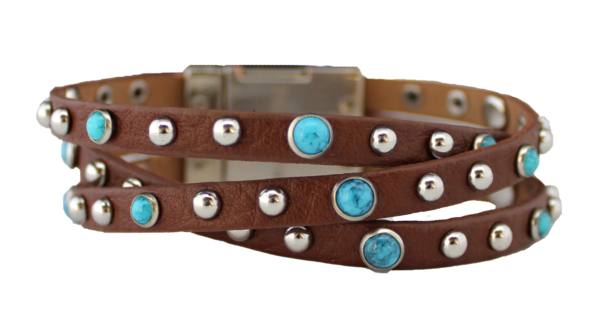 Bracelet - Leather Braided Bracelet - Vintage Brown