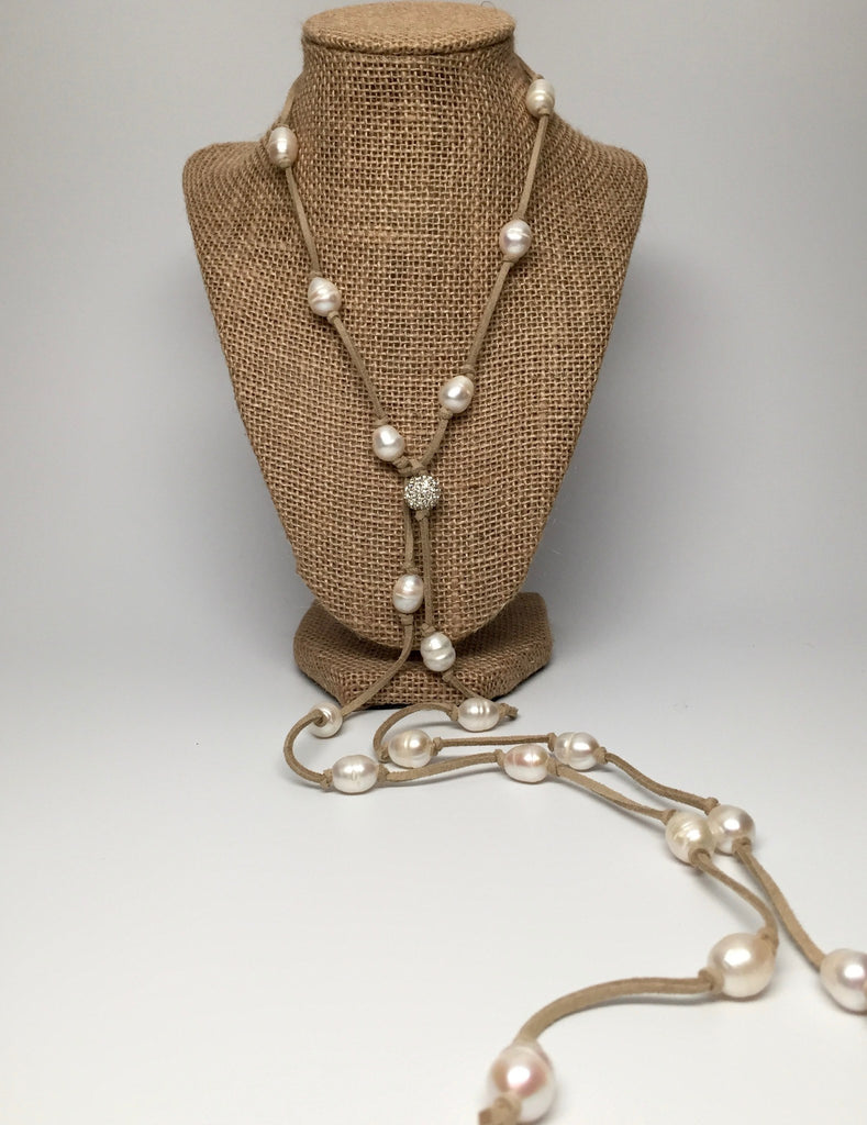 Necklace - Grace Necklace - Natural Taupe