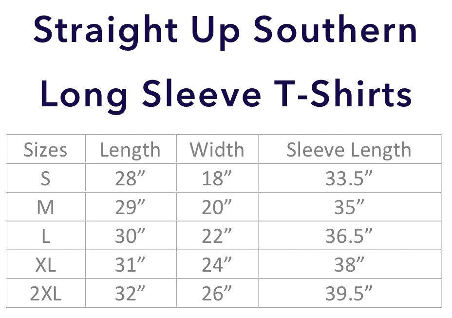 Shirt - Straight Up Southern - Long Sleeve Shirt - Navy